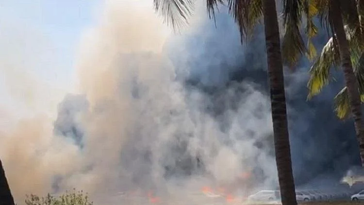 Massive fire breaks out in car parking in Chennai, over 174 cars gutted