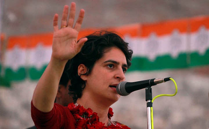 Priyanka Gandhi  condoles Kashmir terror attack, cancels Lucknow media conference