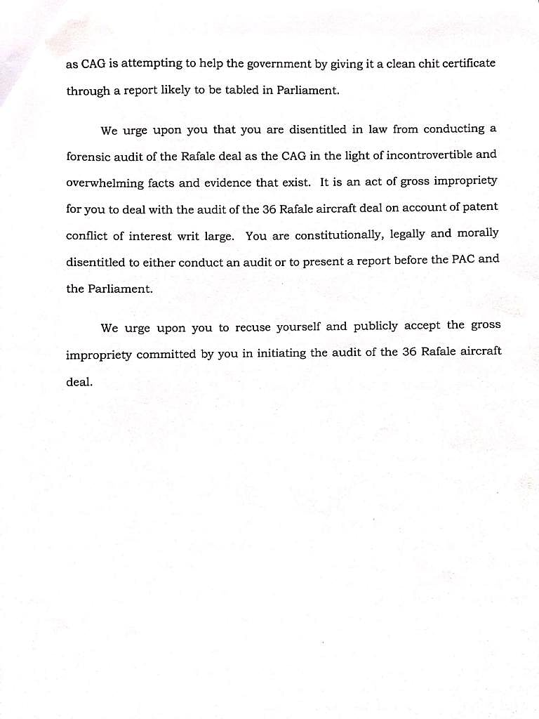 Congress accuses CAG Mehrishi of conflict of interest, demands he recuses himself from Rafale deal report