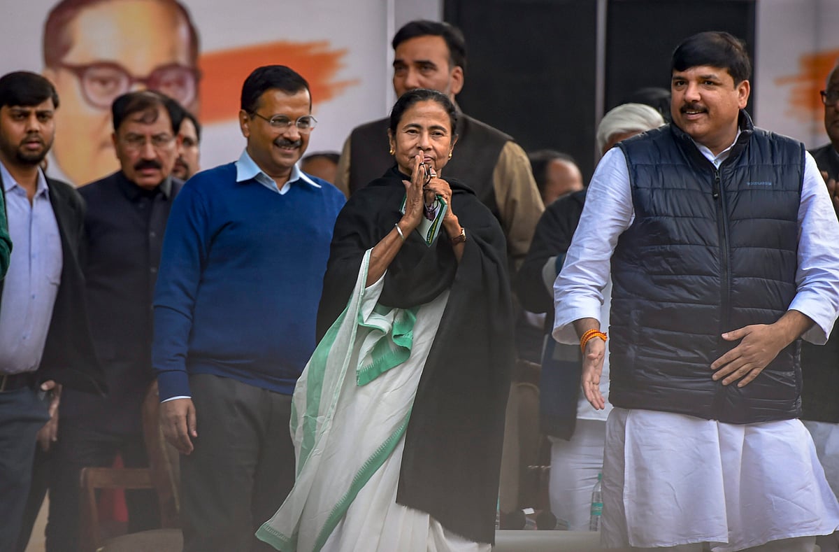 Opposition leaders take part in mega rally organised by AAP in Delhi; BJP govt seen as “threat to democracy”