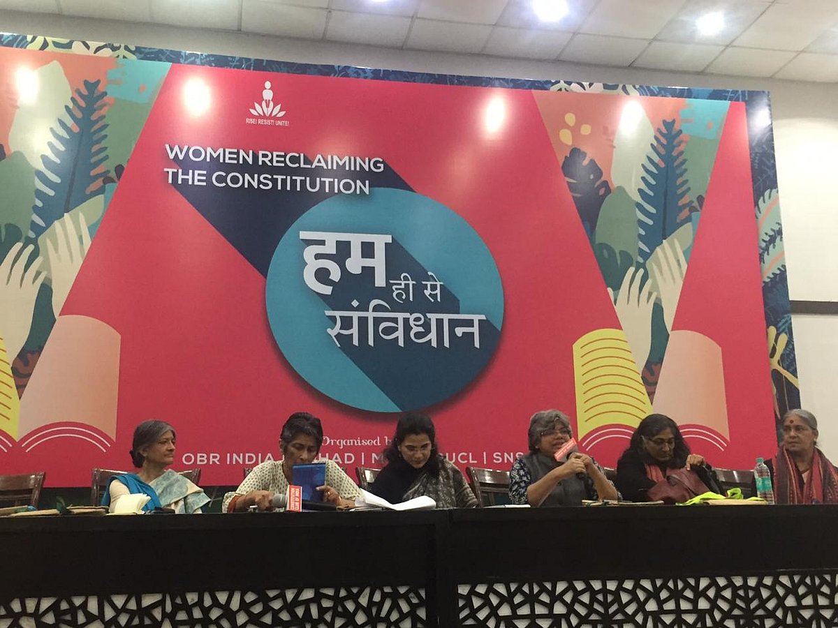 Women activists come together to ensure Modi govt’s defeat  by reclaiming the Constitution