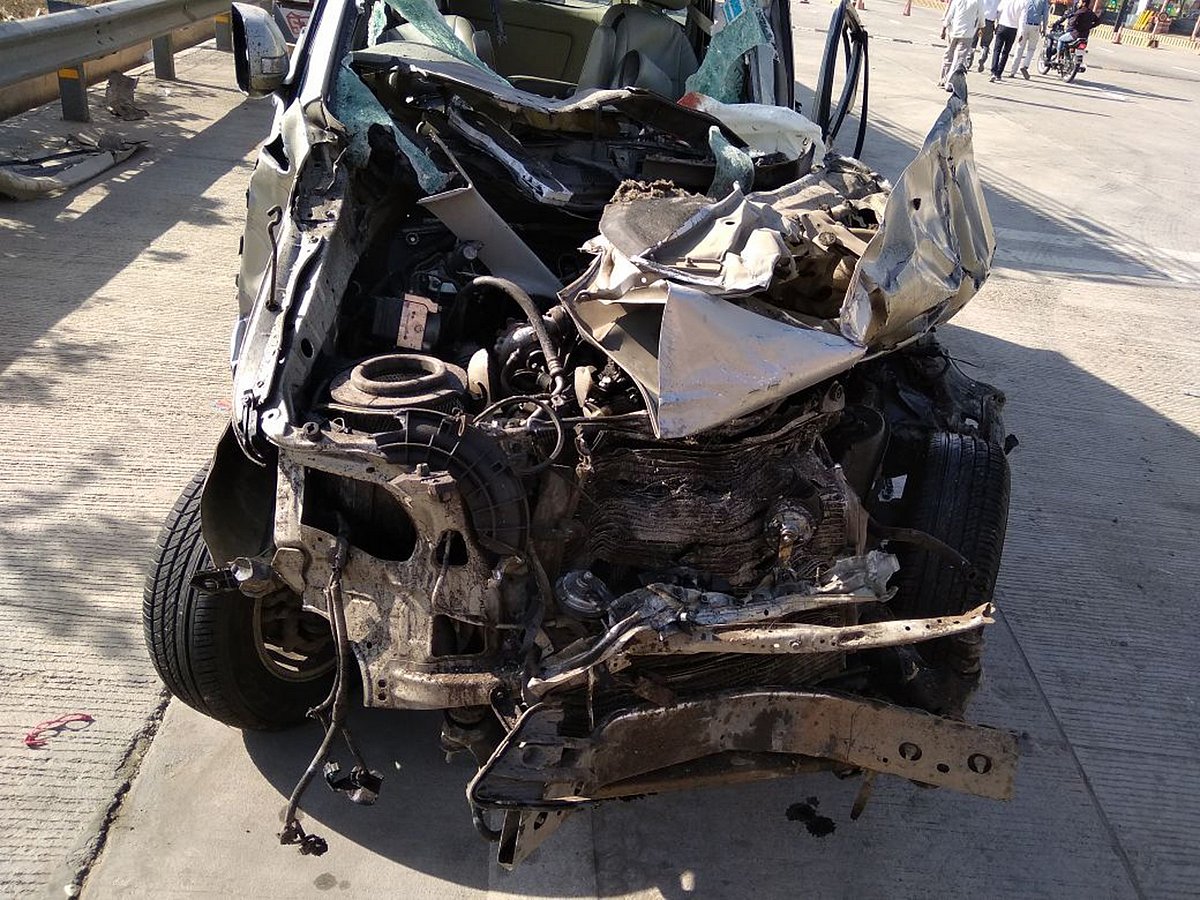 Accident on the Yamuna Expressway (IANS)