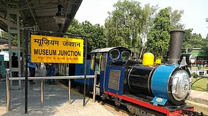 Models of steam engine, rail coach in focus on Heritage Day
