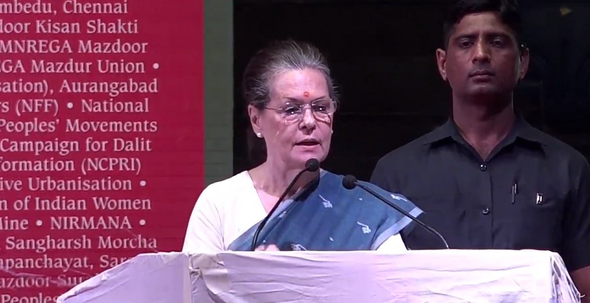 Sonia Gandhi: Country’s soul is being crushed by the BJP