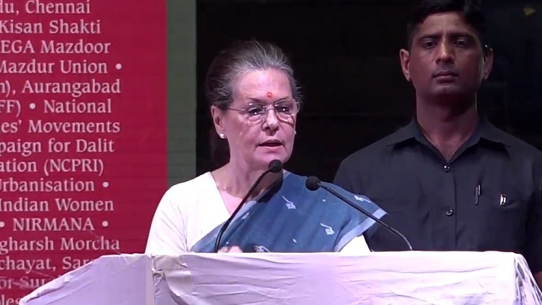 UPA chairperson Sonia Gandhi