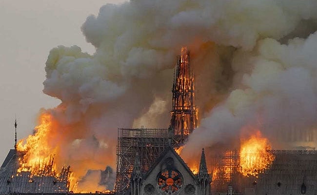 Notre-Dame of Paris ‘saved’ after fire destroys steeple