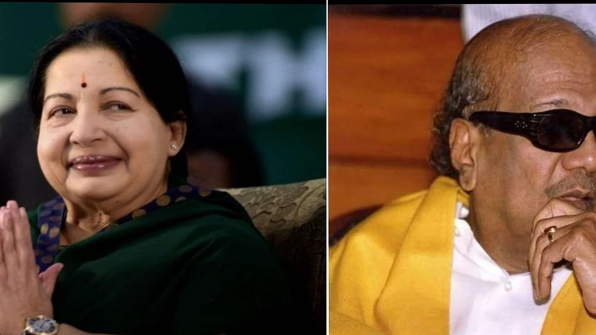 Jayalalitha and Karunanidhi (nh)