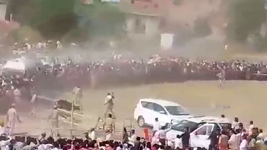 Akhilesh and Yogi exchange words as stray bulls create chaos in poll meetings