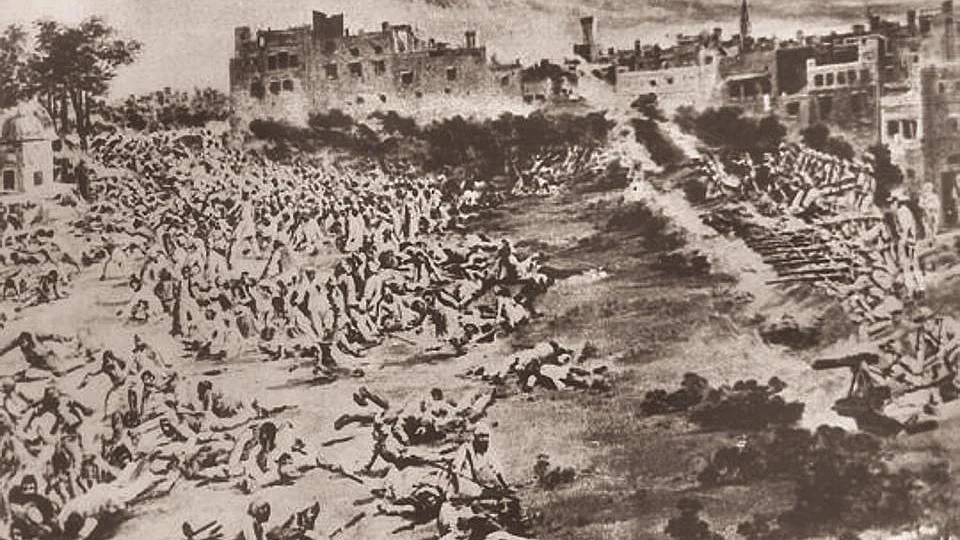 A scene of the Jallianwala Bagh massacre, Amritsar, 1919 (Hindustan Times)