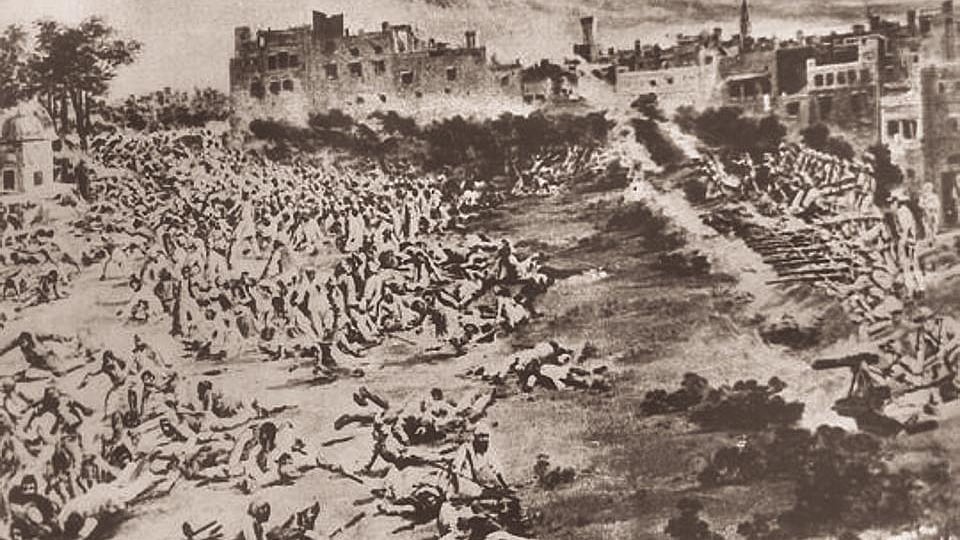 A scene of the Jallianwala Bagh massacre, Amritsar, 1919 (Hindustan Times)