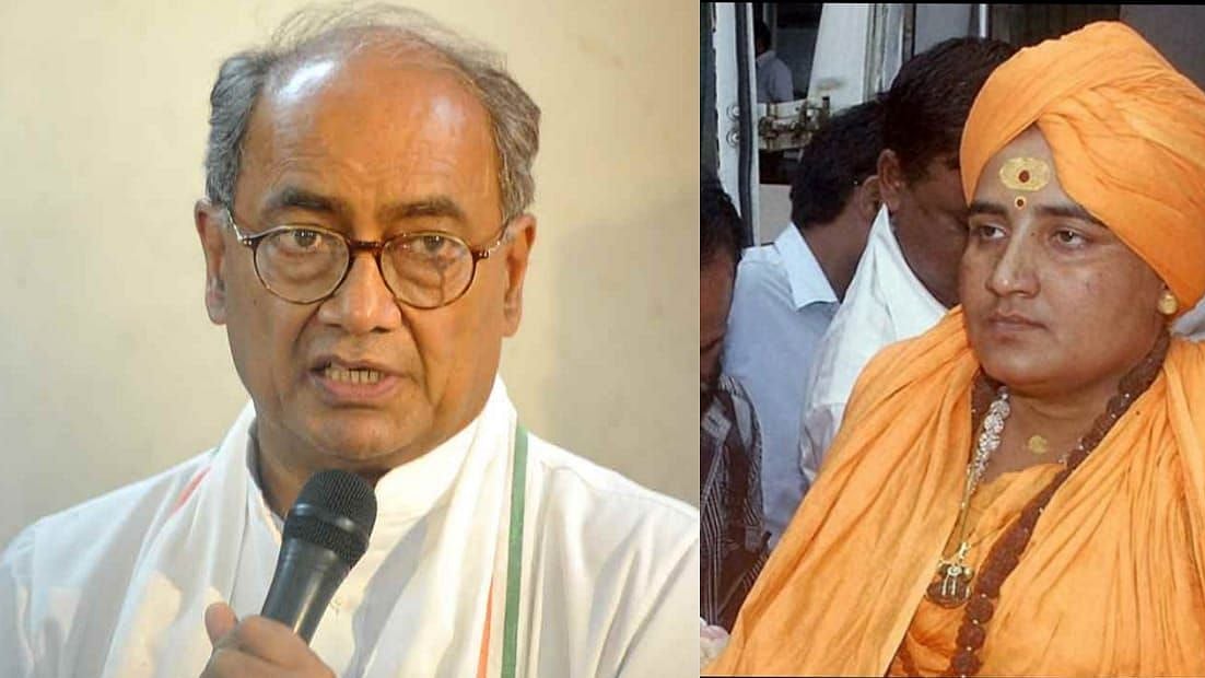 Digvijay Singh and Sadhvi Pragya Thakur