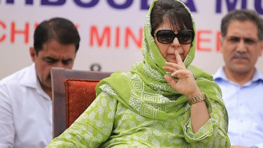 PDP Chief Mehbooba Mufti (Photo courtesy: Twitter)
