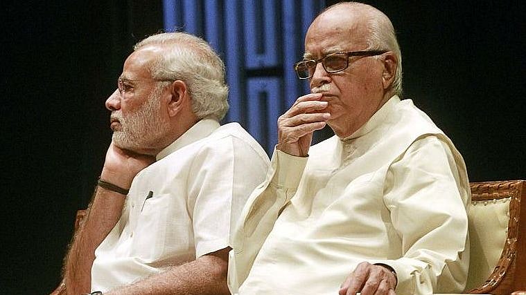  Prime Minister Narendra Modi and senior BJP leader LK Advani (Social Media)&nbsp;