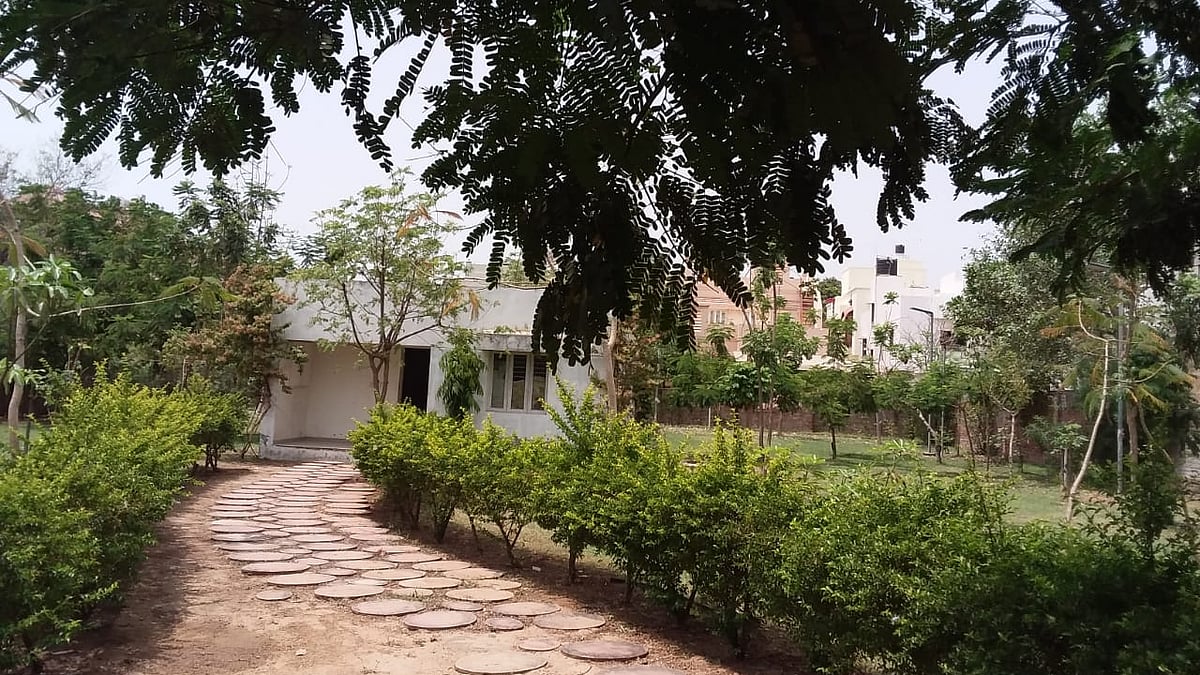 A one-room house stands in the middle of plot No 401 in Sector 1 of Gandhinagar allotted to the then chief minister Narendra Modi.