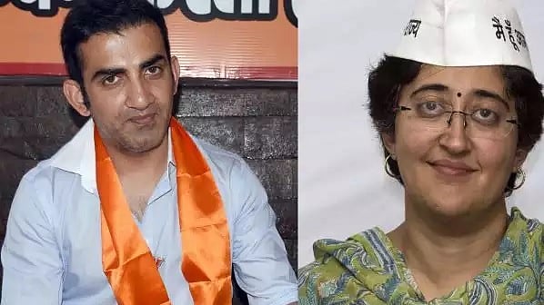 BJP candidate Gautam Gambhir and AAP candidate Atishi
