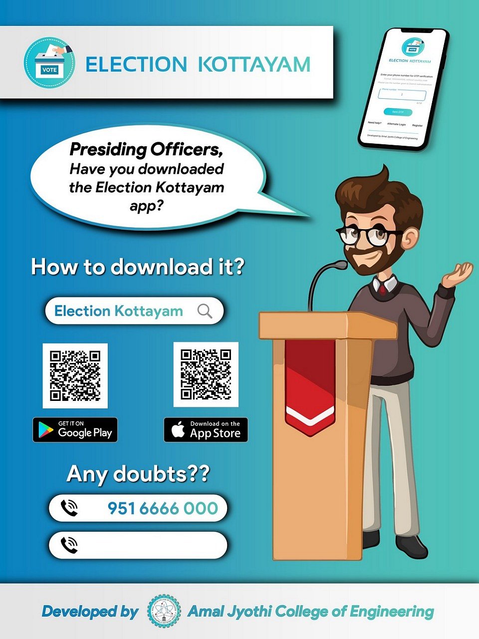 Lok Sabha Polls: In a first, Kottayam develops an app for welfare of officers, EVM complaints      