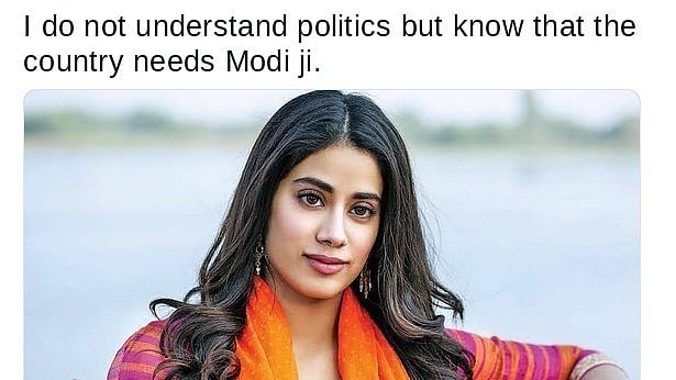 How Chowkidar Govind Saroj became actor Janhvi Kapoor and endorsed PM Modi