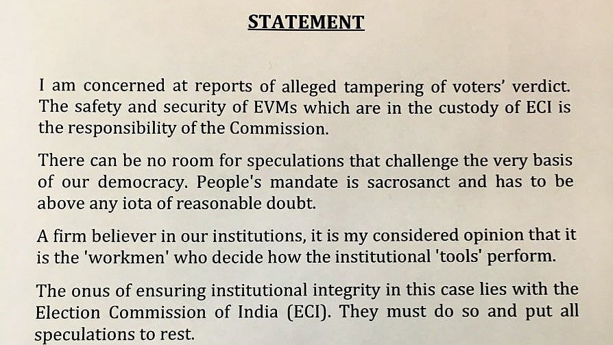Former President Pranab Mukherjee expresses concern on EVM tampering reports 