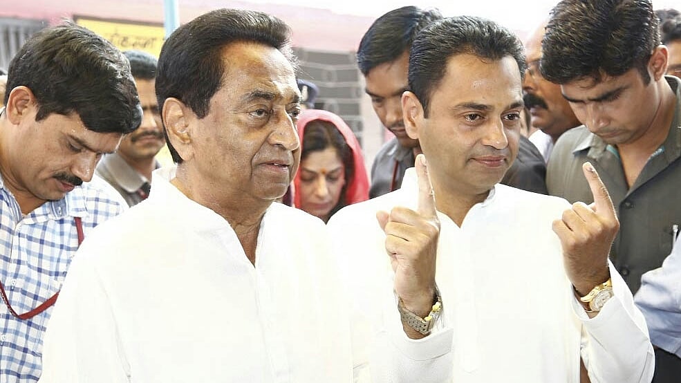 Kamal Nath and Nakul Nath (IANS)