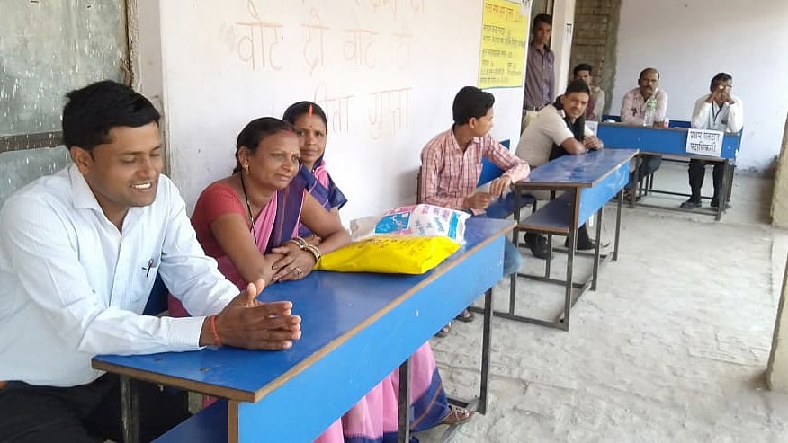 The empty voting booths in  Pakribarwadhi block in Hazaribagh