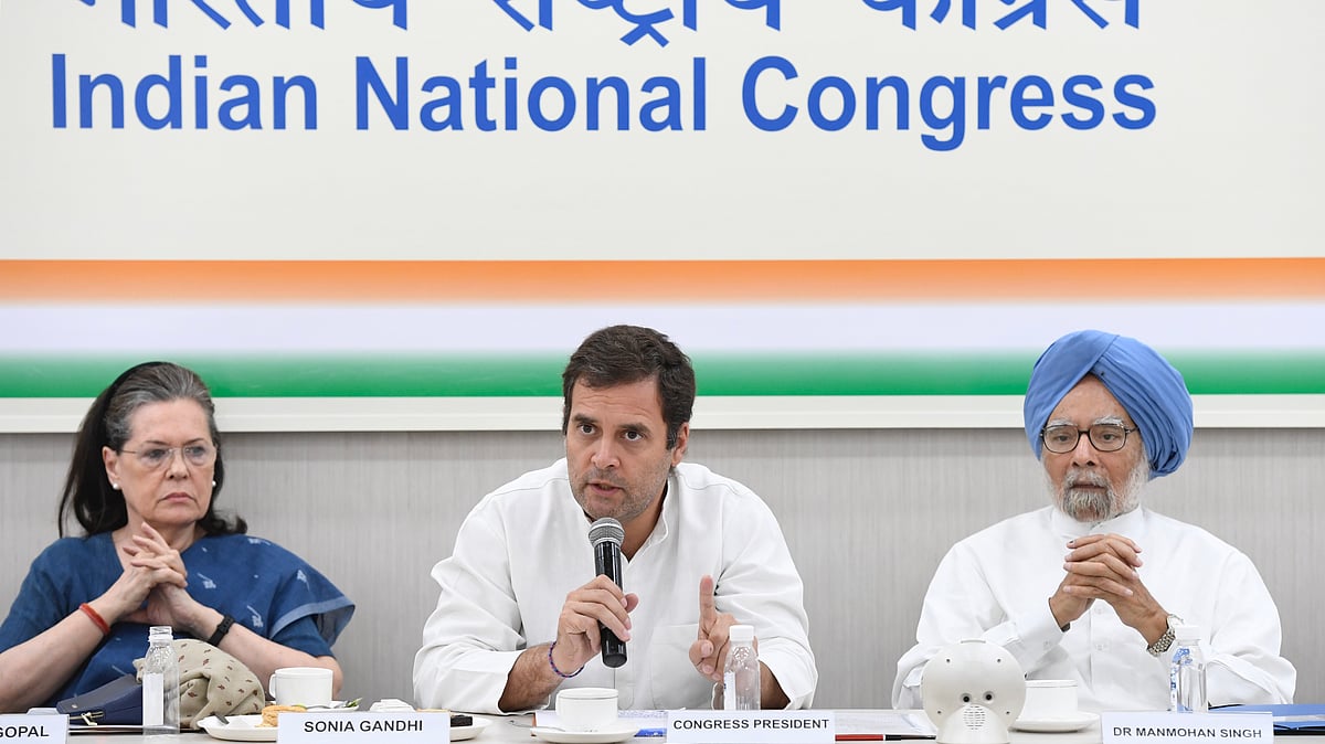 Congress President Rahul Gandhi at CWC meet (NH Photo)