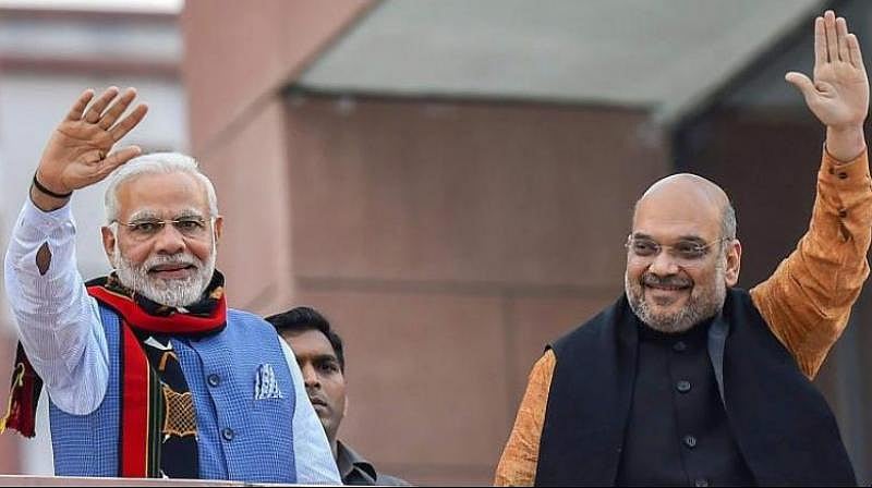 Prime Minister Narendra Modi and BJP party President Amit Shah (PTI)