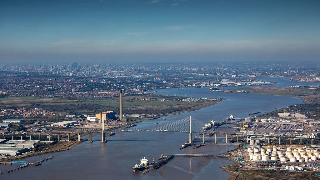 An aerial photograph of the River Thames (Representative Image)