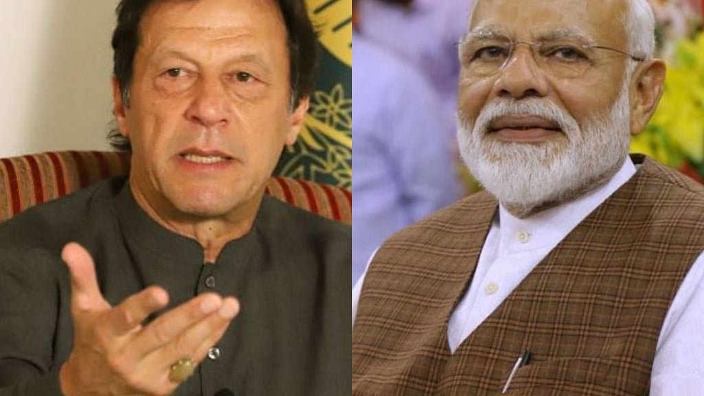 Pakistan Prime Minister Imran Khan (left) and PM Narendra Modi.