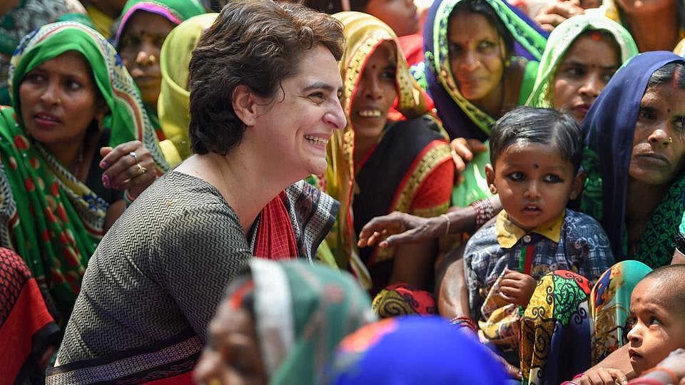 Priyanka Gandhi during her election campaign in Uttar Pradesh (PTI Photo, file)