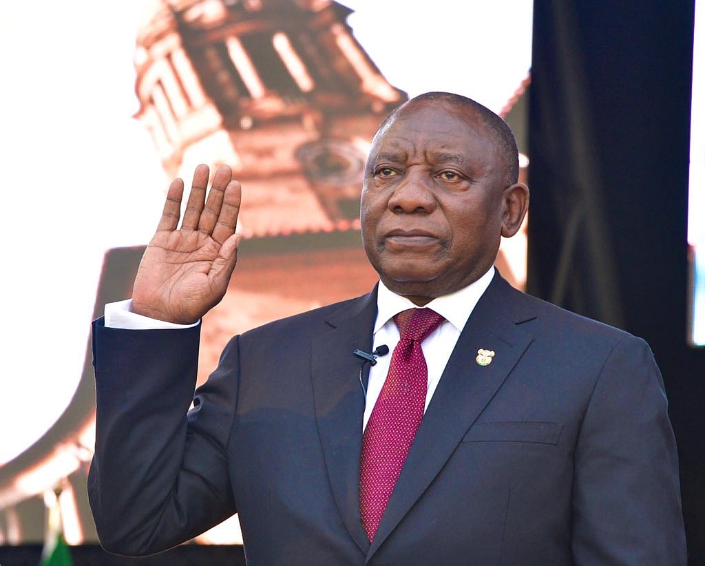 Cyril Ramaphosa takes oath as South Africa’s president 
