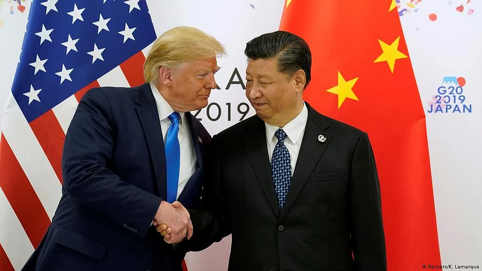 File photo of Donald Trump with Xi Jinping