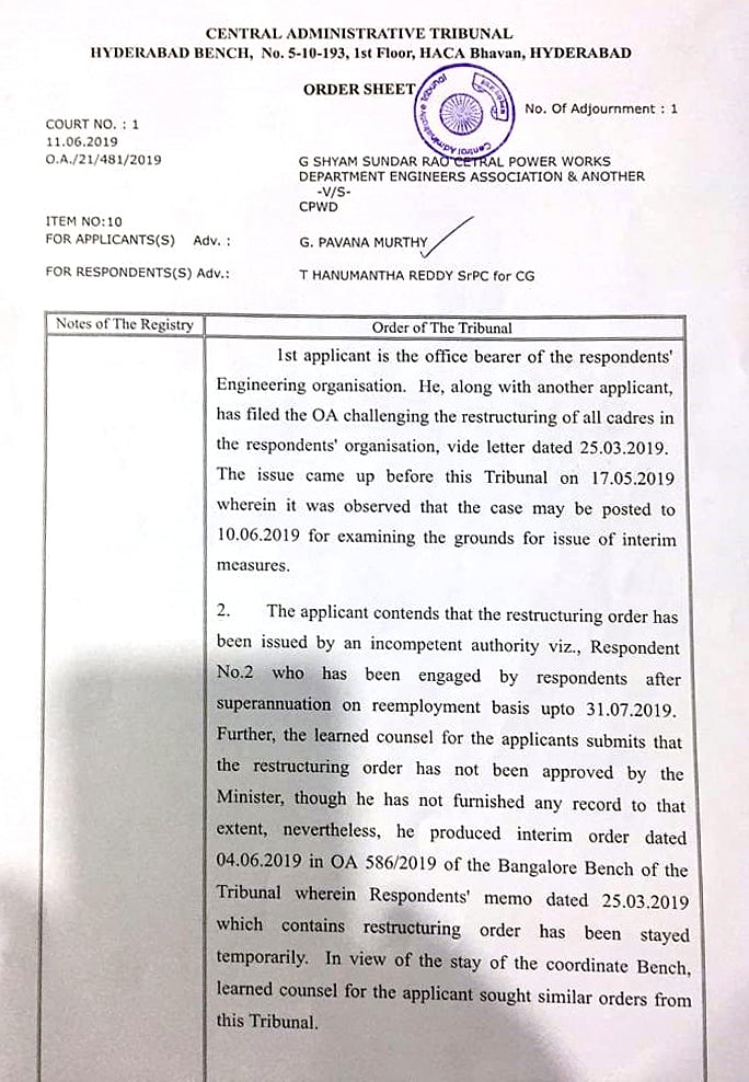 CPWD DG goes against report; orders delayering of junior staff, relocation of many units