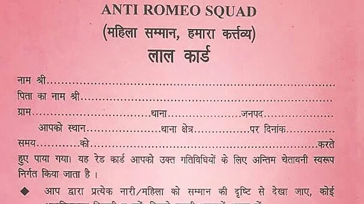 Anti romeo squad back in Yogi’s UP with ‘red card’