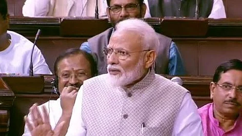 Prime Minister Narendra Modi in Parliament (LSTV)