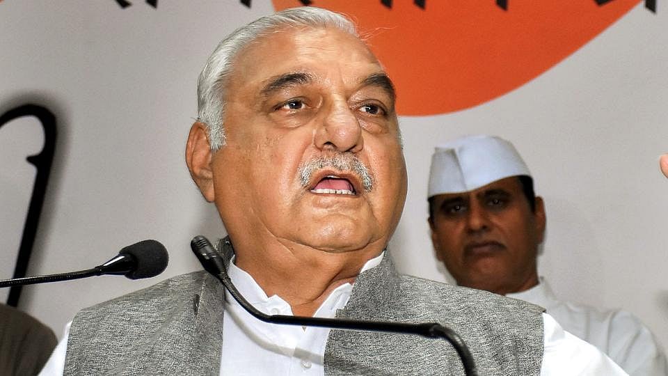 Former Haryana chief minister Bhupinder Singh Hooda