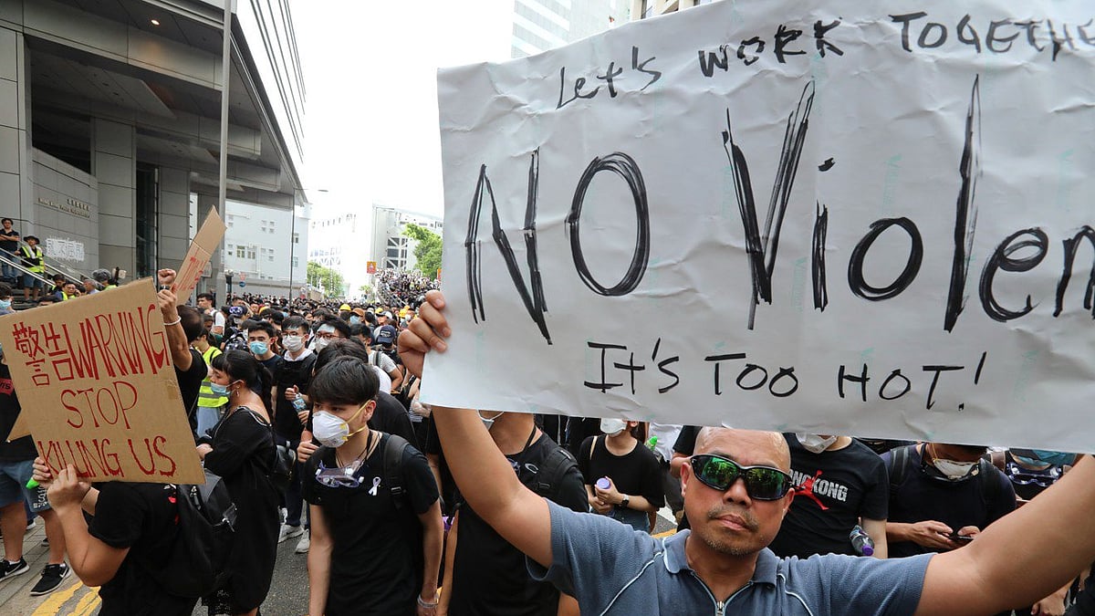 protest in Hong Kong 