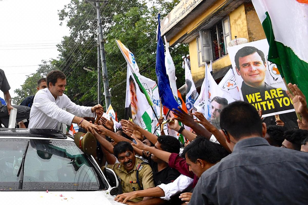 Rahul receives rousing reception in Wayanad despite heavy rain, he promises to speak up for its people