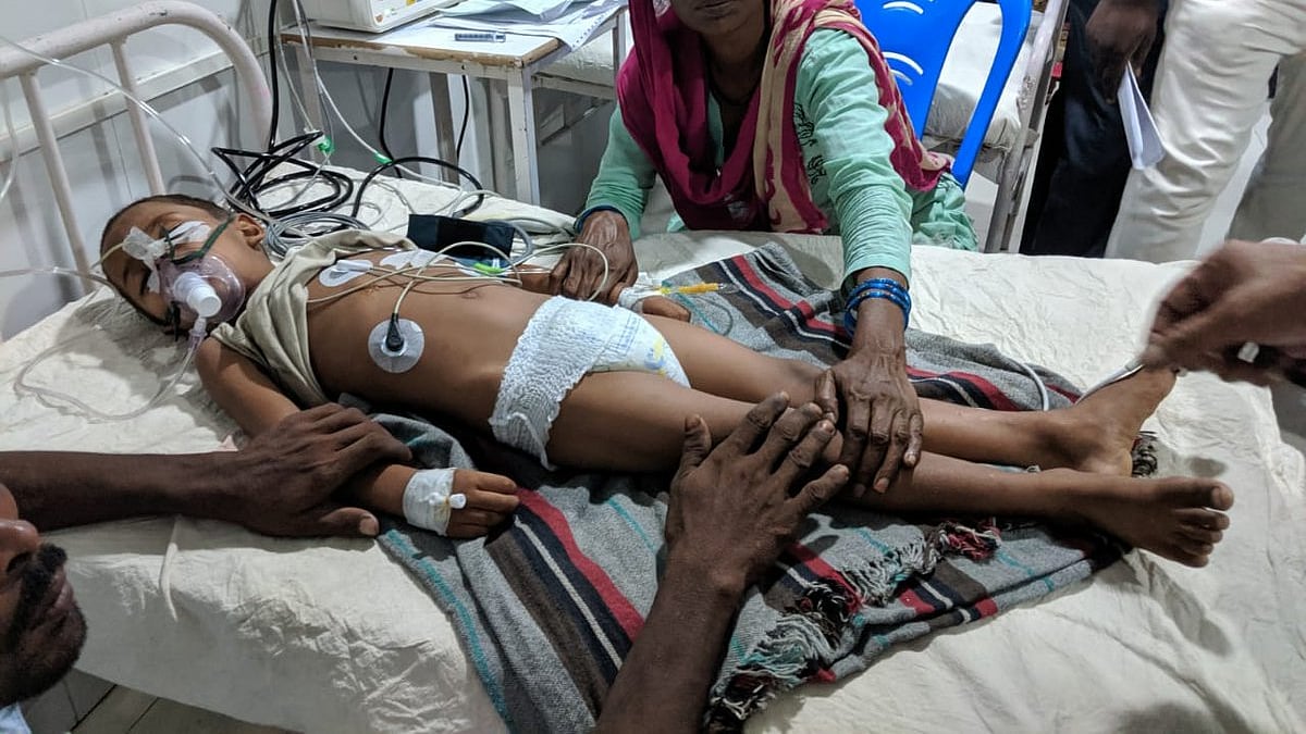 A child suffering from Encephalitis (Twitter)