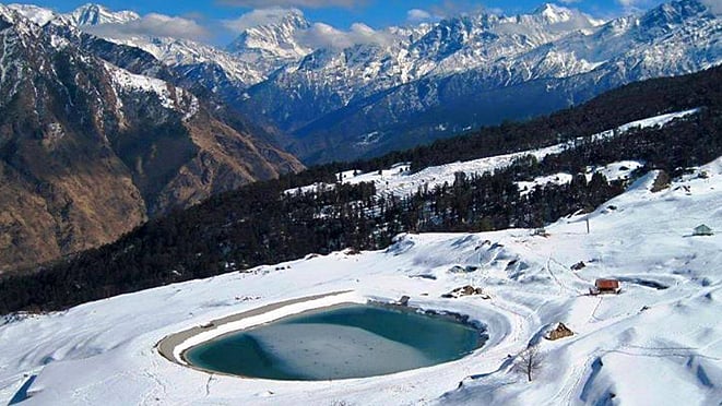 Auli in Uttarakhand is one of the most popular skiing destinations in India.