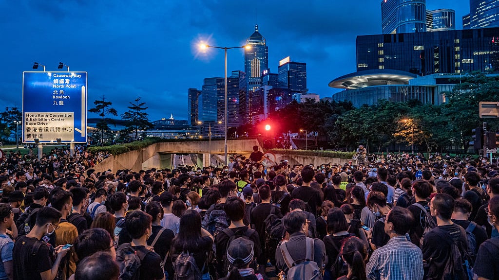 HK protesters gather outside parliament (File Photo)&nbsp;(Photo by Anthony Kwan/Getty Images)&nbsp;