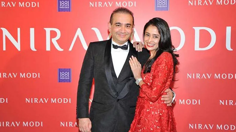 Nirav Modi and his sister Purvi Modi&nbsp;
