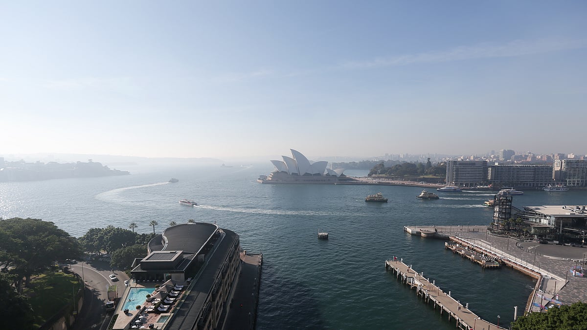 The smoggy view in Sydney, Australia (IANS Photo)