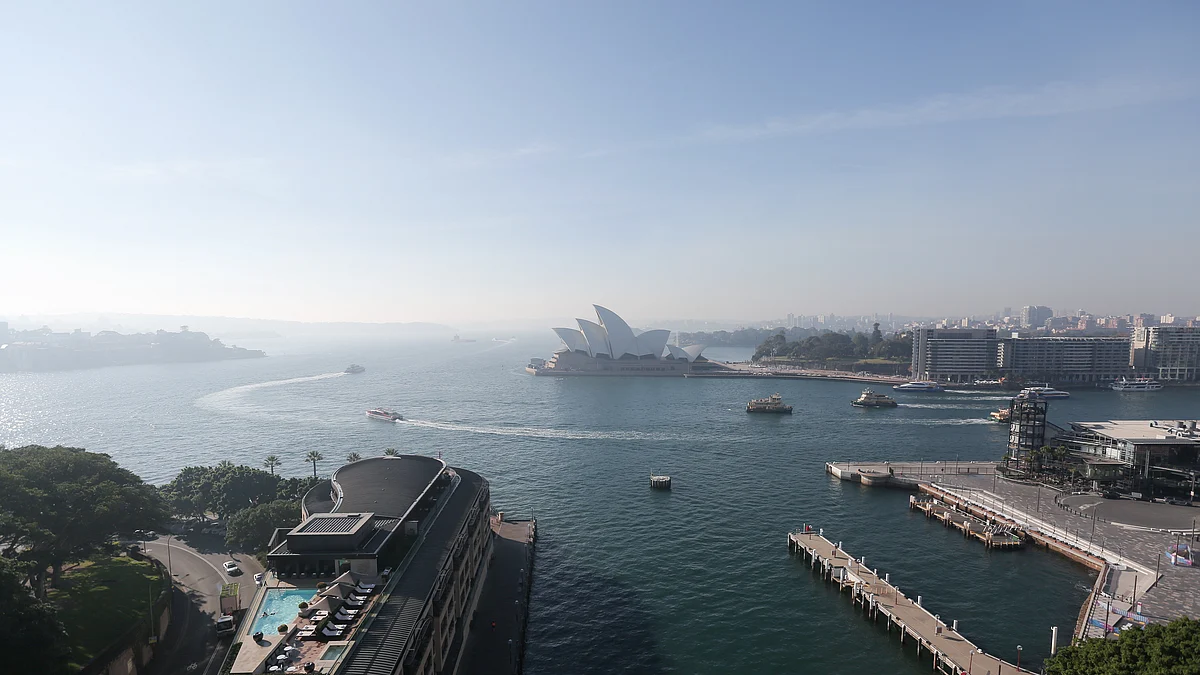 The smoggy view in Sydney, Australia (IANS Photo)