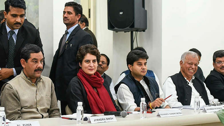 An AICC meeting of Congress general secretaries in-charges of various states in progress in New Delhi (file photo).