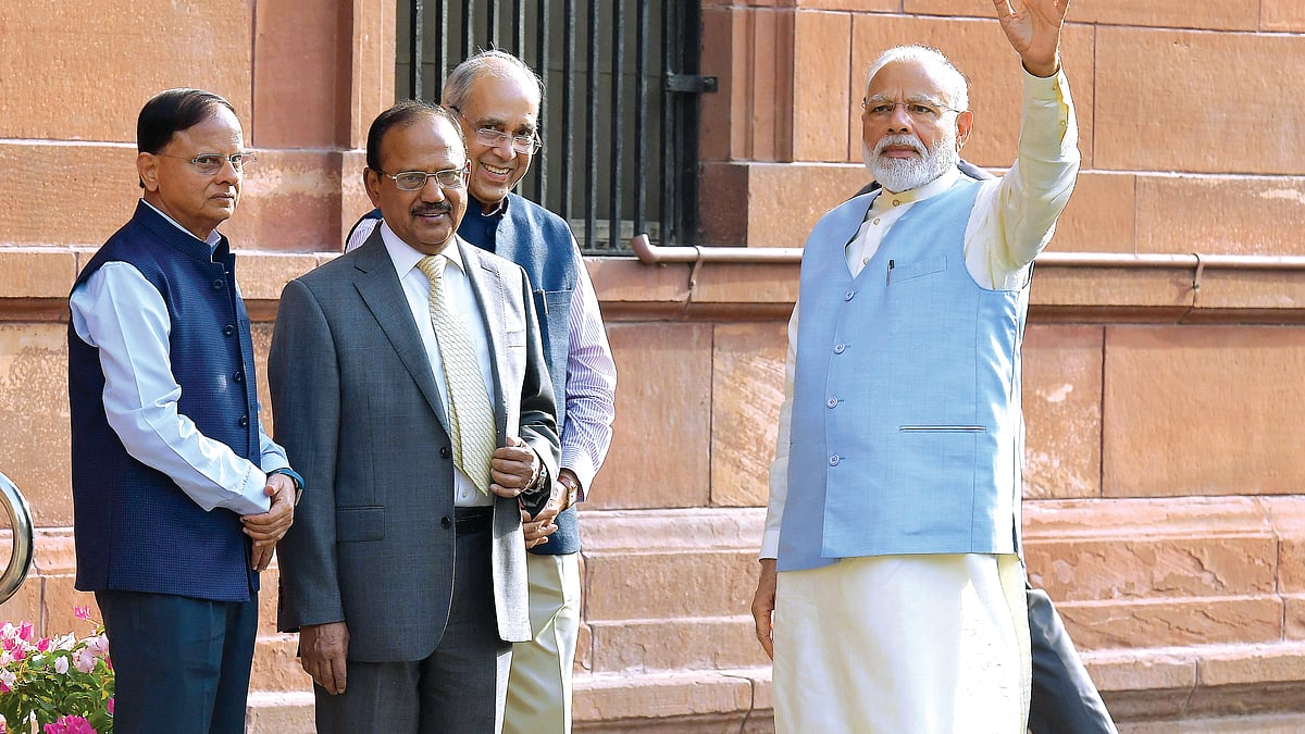 PMO replaces the cabinet, restructuring complete with cabinet rank to Doval, Nripendra Misra and PK Mishra