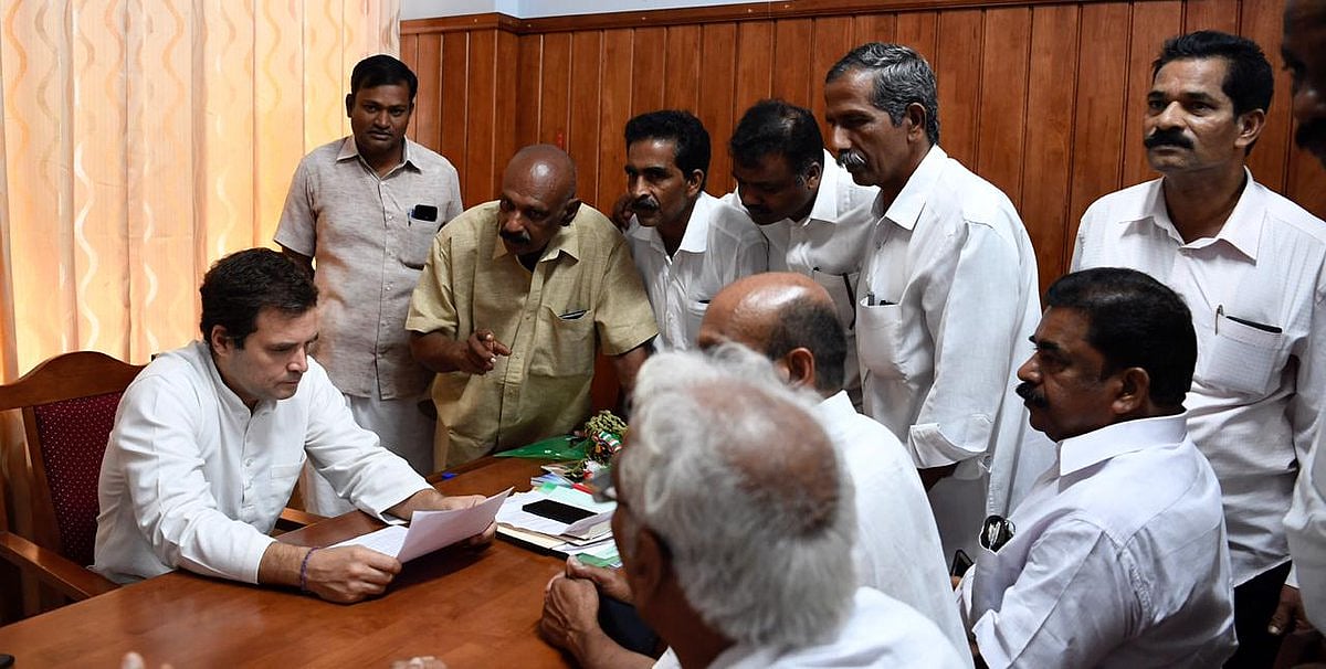 Congress President & Wayanad MP Rahul Gandhi reviews representations and concerns of constituents