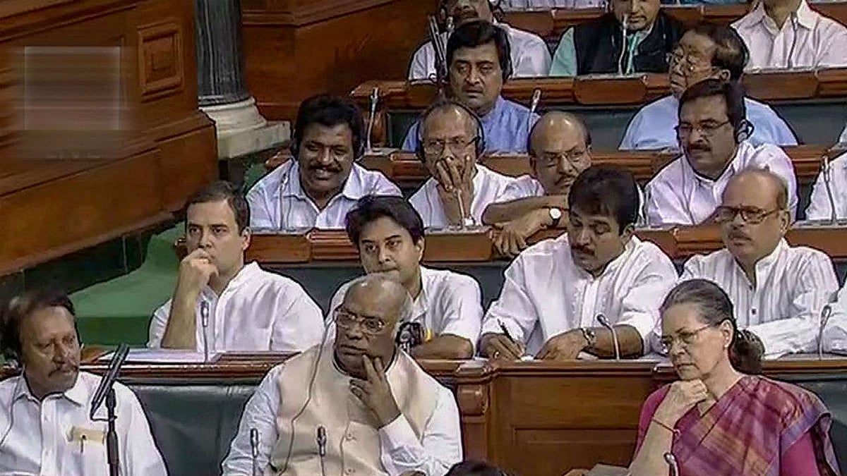 Congress MPs in the last Lok Sabha (file photo).