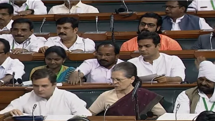 Congress MPs in Parliament