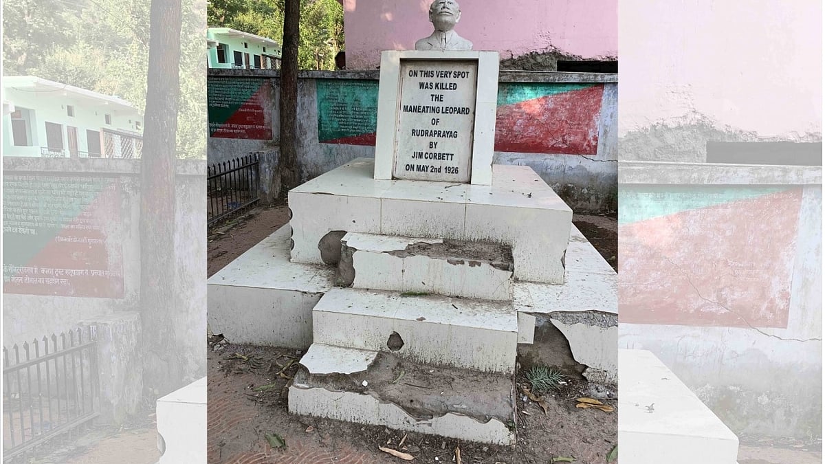 Memorial spot where Corbett is believed to have killed a man-eater leopard on May 2, 1926 (IANS)
