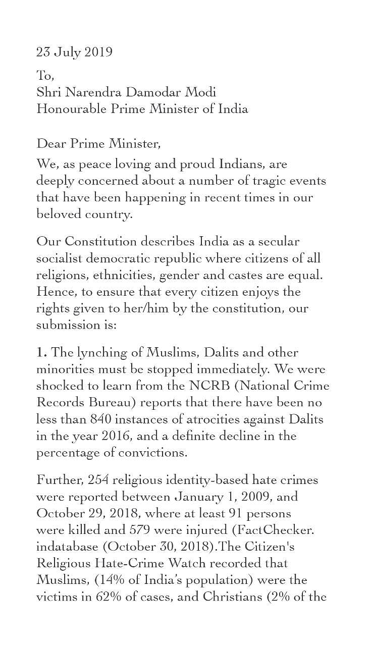‘Jai Shri Ram’ has become  war cry today, write 49 activists, artists to PM Modi over mob lynching